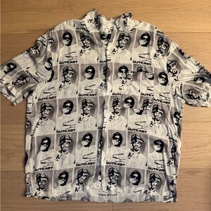 H&M Black and White Outcast Graphic Shirt